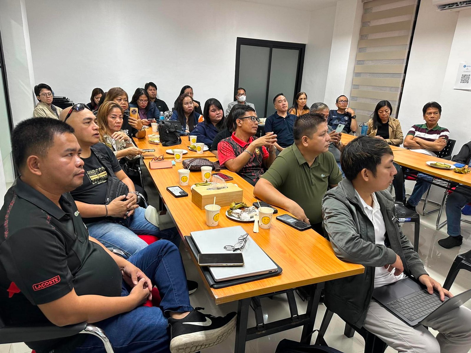 Jennyson and colleagues gathered for an organizational meeting