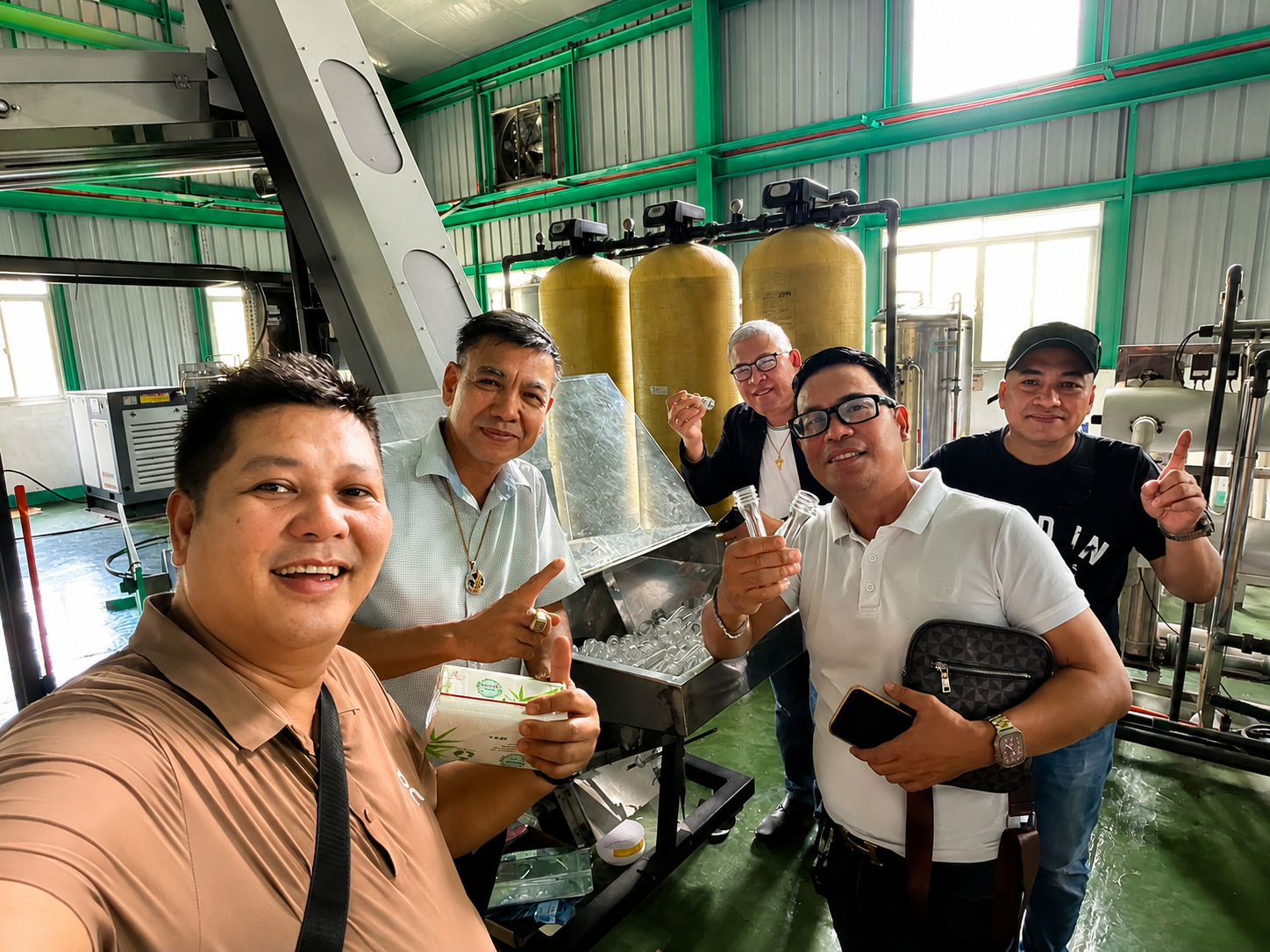Jennyson and colleagues learning during an operations visit